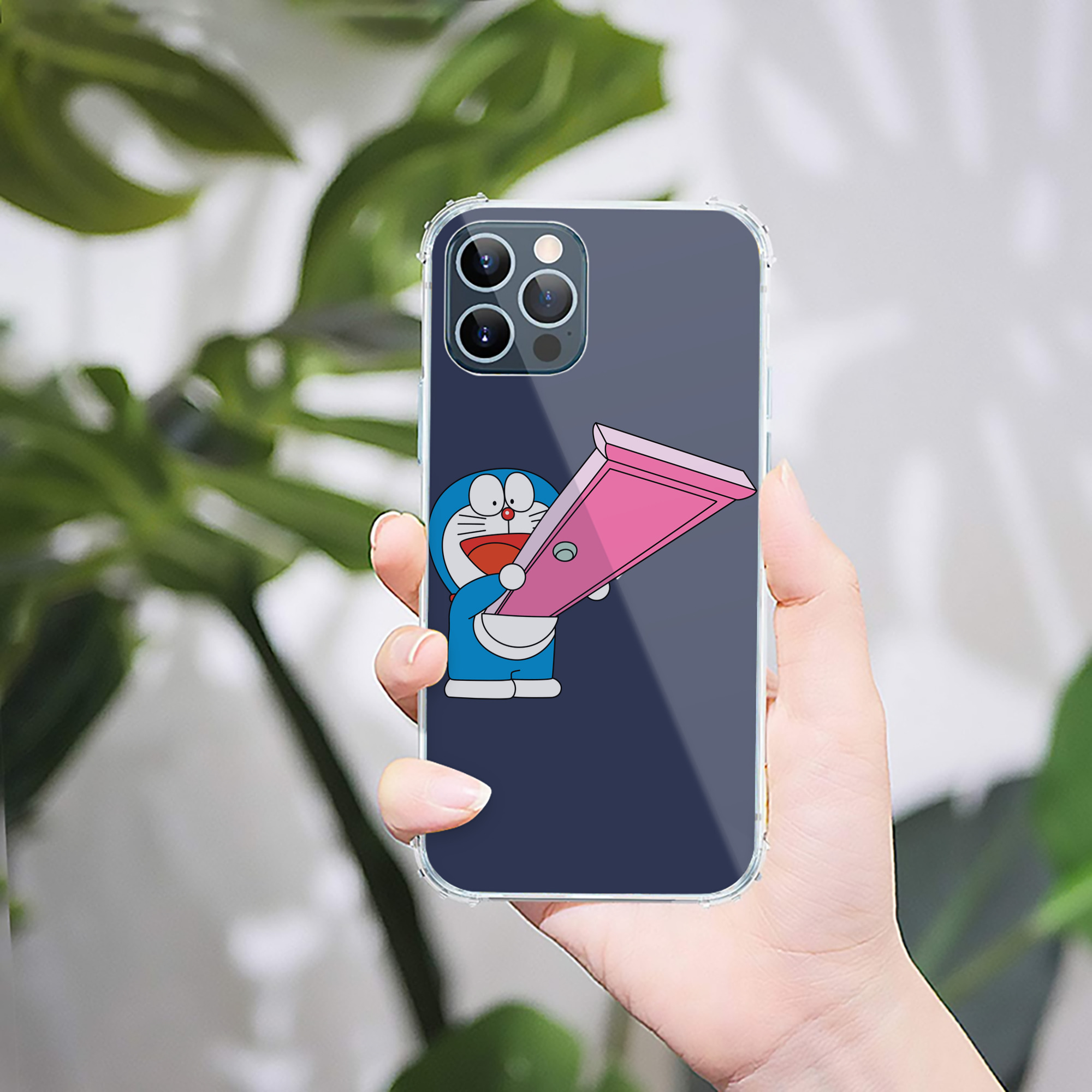 （画像用） ドラえもん Doraemon 【iPhone 12シリーズ対応】透明スマホケース（クリアソフトケース）